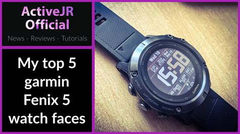 best garmin fenix 5 watch faces